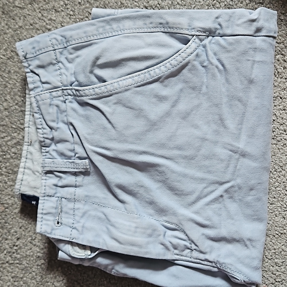 American eagle light blue khaki shorts size 30